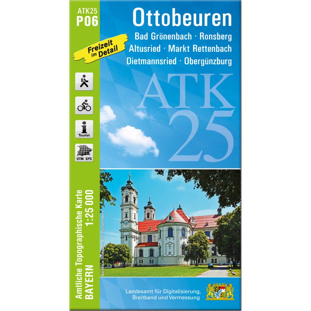 ATK25-P06 Ottobeuren (Amtl.Top.Kte, Landkarte