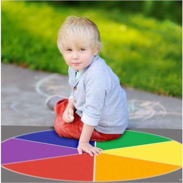 Actual product image Achoka Primary colour wheel (100 x 100 cm)