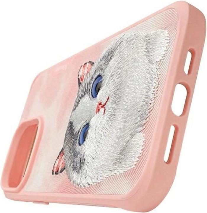 Produktbild Nimmy case iPhone 15 Pro Max 6.7" pink Big Eyed Pet 2.0 Cat (Apple iPhone 15 Pro Max)