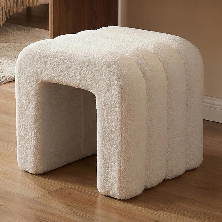 Produktbild Relaxdays Teddyfell-Hocker