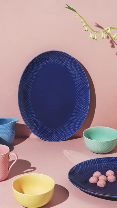Produktbild Rosendahl Lyngby Porcelaen Rhombe Color Servierplatte