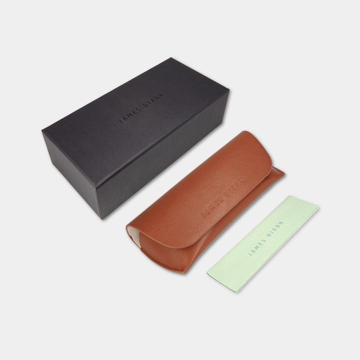Actual product image James Dixon Havana/Braun – Everett – Eckig – Acetat – Sonnenbrille