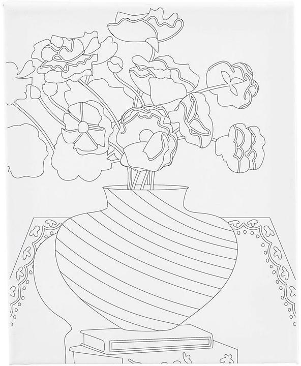 Image du produit Creativ Company Keilrahmen Blumenstrauss 24 x 30 cm, Format: 24 (24 x 30 cm)