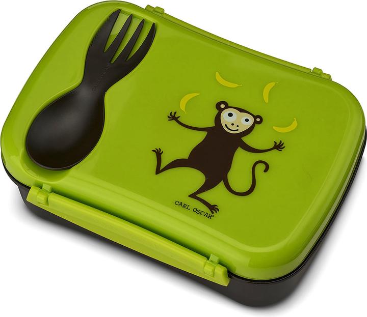 Carl Oscar N’ice Box Kids mit Kühlakku & Besteck Grün