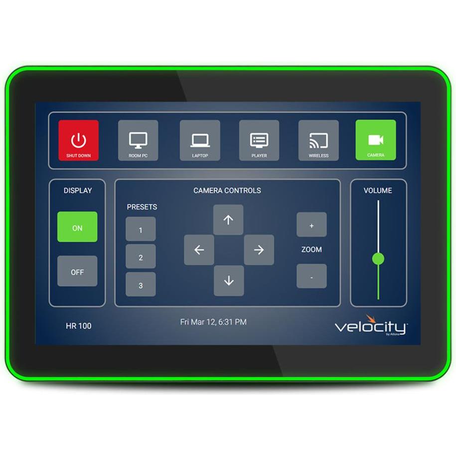 Atlona Velocity All-In-One 10ö Touch Panel with Gateway black (1280 x 800 Pixel, 10.10"), Digital Signage, Schwarz