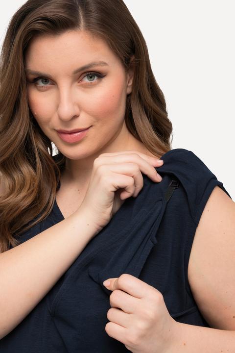 Produktbild Ulla Popken Bellieva Longtop, A-Linie, Stillfunktion, Wickeloptik, ärmellos (46, 48)