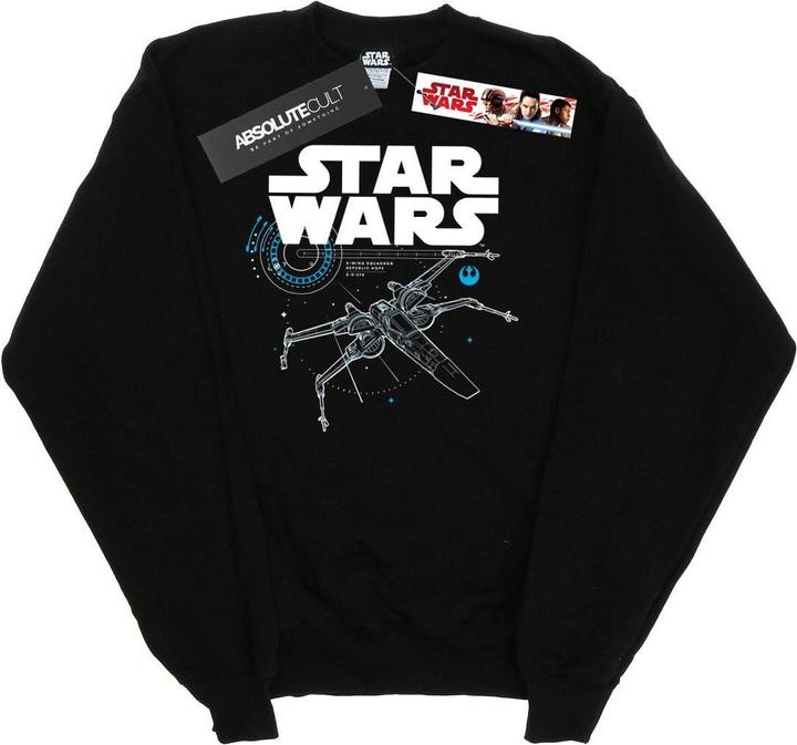 Actual product image Star Wars Womens/Ladies The Last Jedi X-Wing Sweatshirt (M)