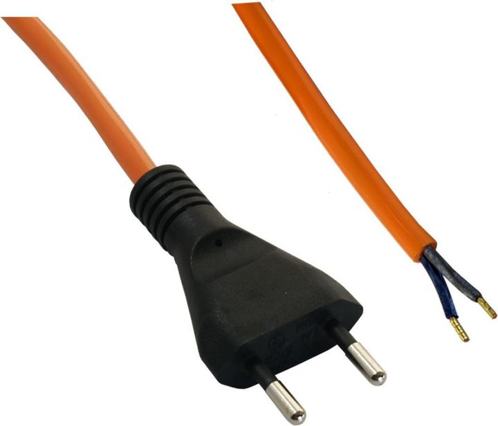 Actual product image Elbro Connection cable 2×1mm² 5m PUR, plug T11 moulded orange (5 m)