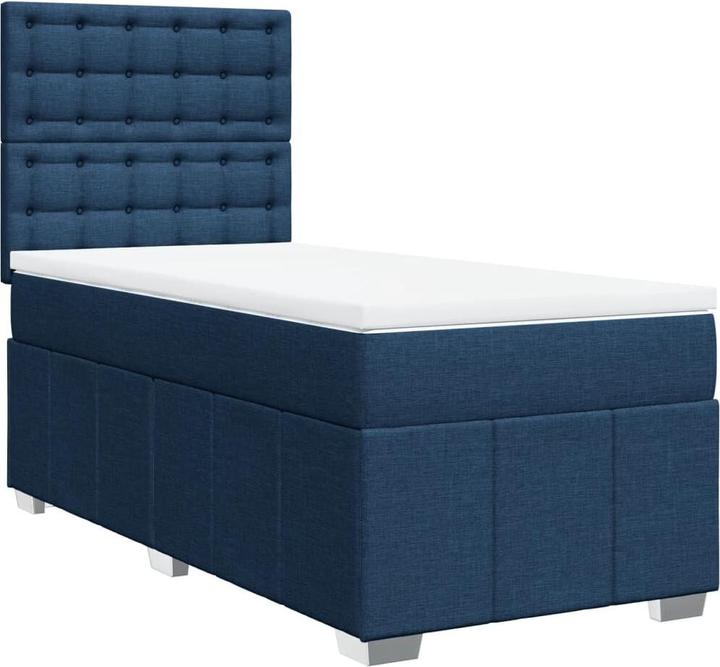 Actual product image vidaXL Bo x springbett mit Matratze 100 x 200 cm Stoff (100 x 200 cm)