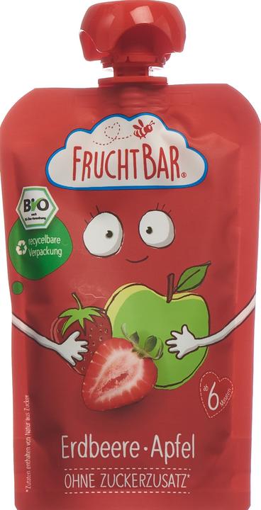 Produktbild Fruchtbar Quetschbeutel Erdbeere, Apfel (100 g)