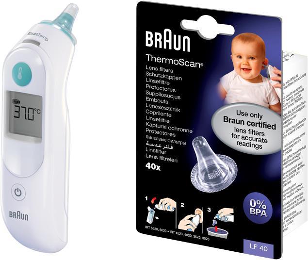 Image du produit Braun ThermoScan 5 IRT6020 + capuchons de protection LF 40 (Auriculaire)