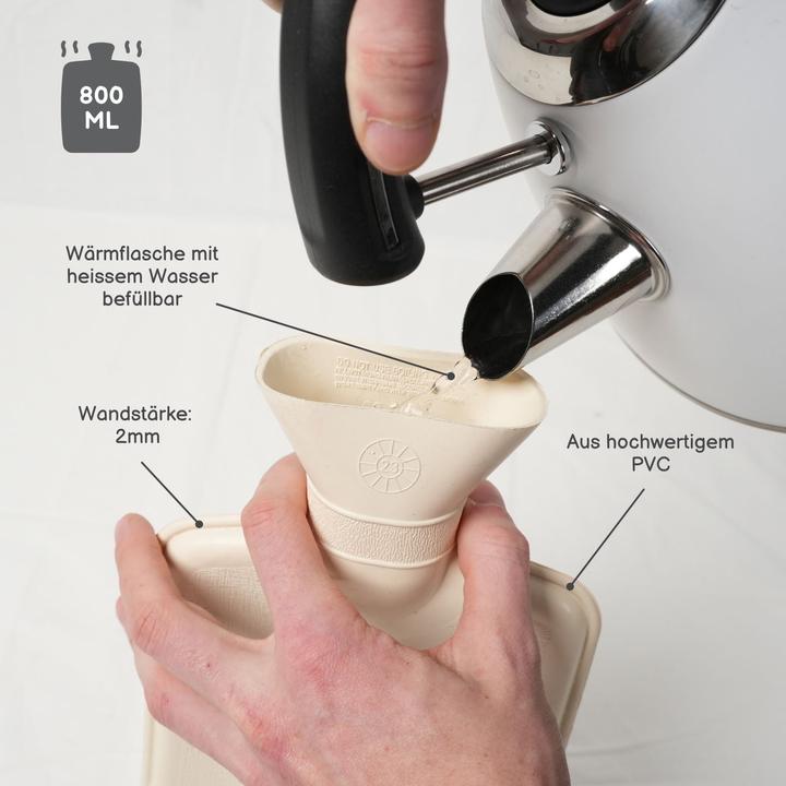 Produktbild Hermex Wärmegürtel- und Wärmflaschen-Set Handwärmer Bauchwärmer Heizflasche (0.80 l)