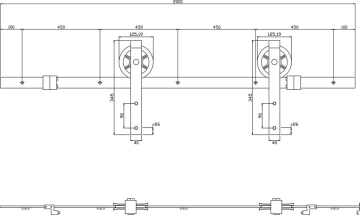 Actual product image Intersteel Sliding system 450121