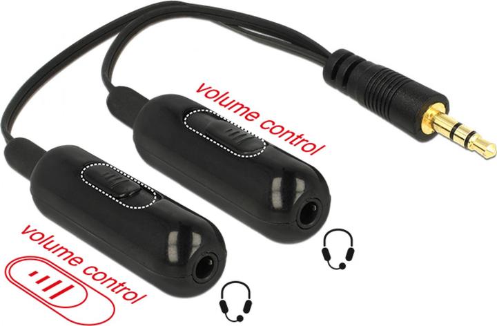Actual product image Delock Adapter cable (Audio Splitter, Jack adapter)
