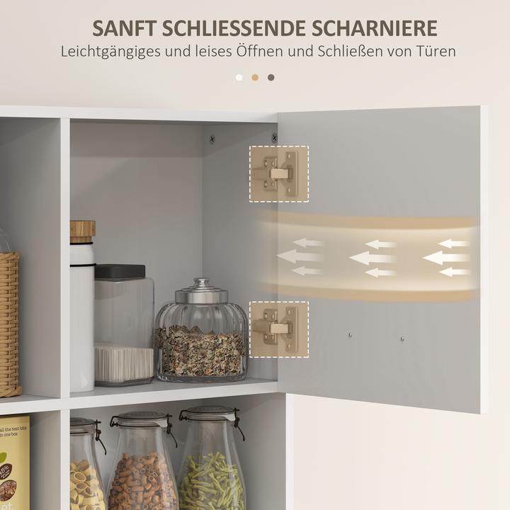 Image du produit Homcom Küchenschrank MDF Weiss (35 x 35 x 180 cm)