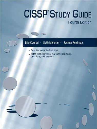 Image du produit CISSP Study Guide (Anglais, Joshua Feldman, Seth Misenar, Eric Conrad, 2023)