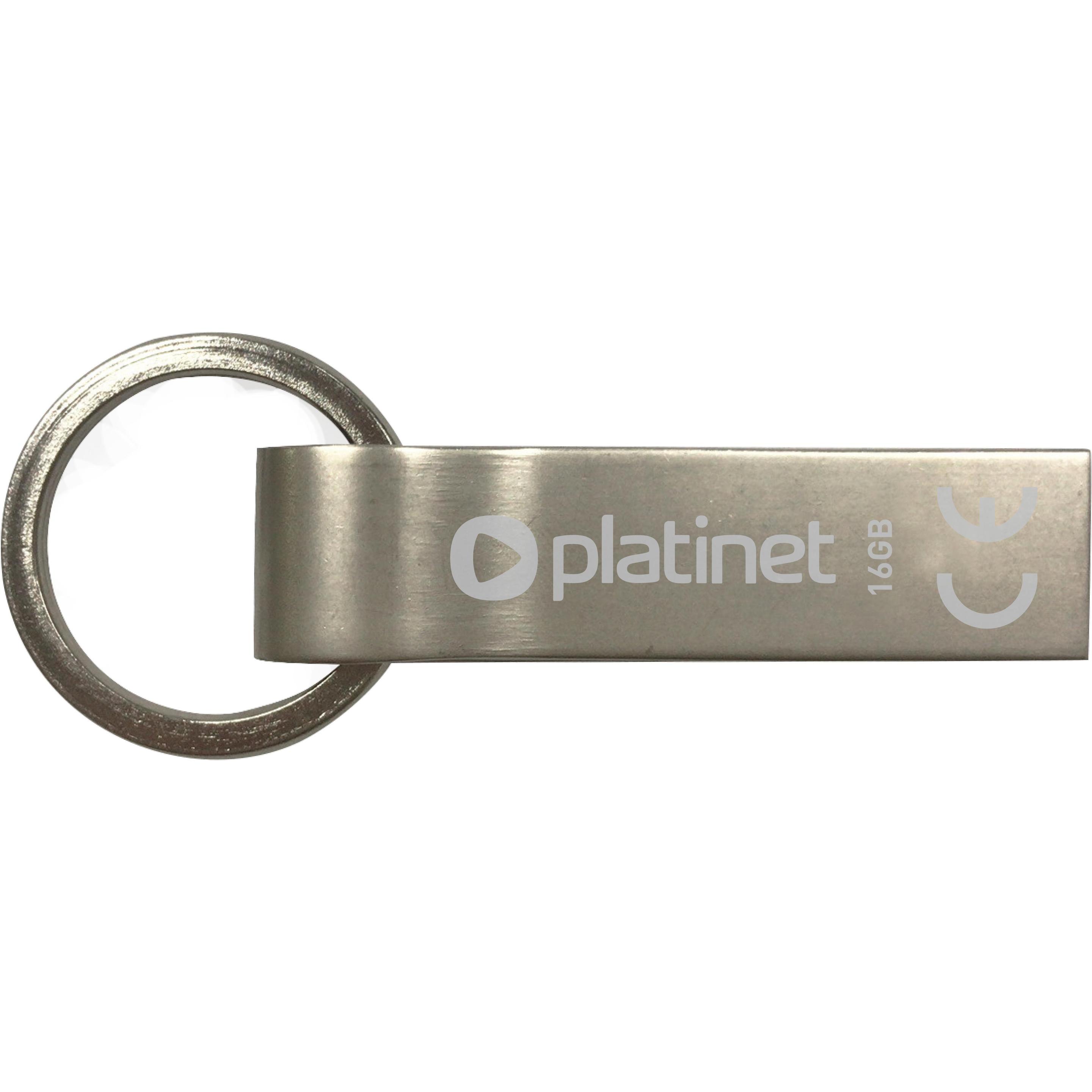 Platinet PMFMK16 (16 GB, USB-A), USB Stick, Silber