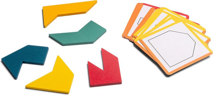 Produktbild BS Toys Pointy Puzzle - Kartenspiel mit Formen (Deutsch, Französisch, Italienisch)