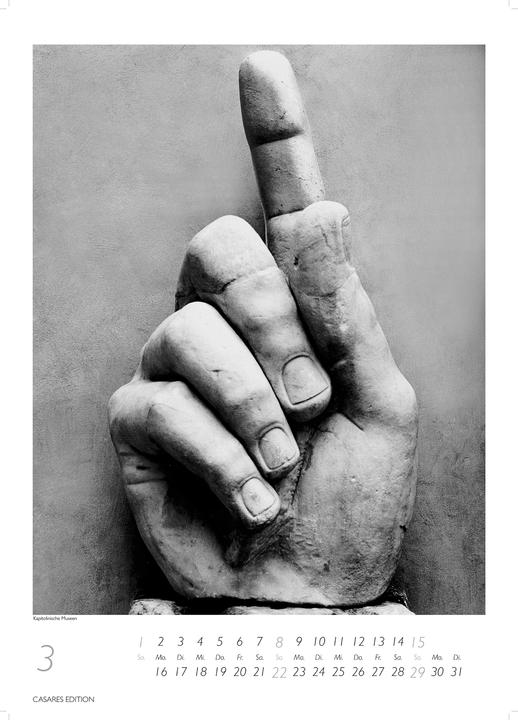 Produktbild Rom schwarz-weiss 2026 S 29x21cm (29 x 21 cm)