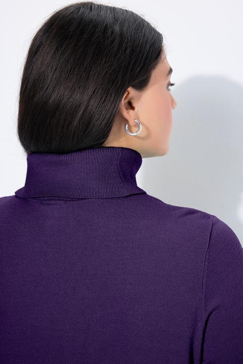 Produktbild Ulla Popken Rollkragenpullover, breite Rippbündchen, Langarm (42, 44)