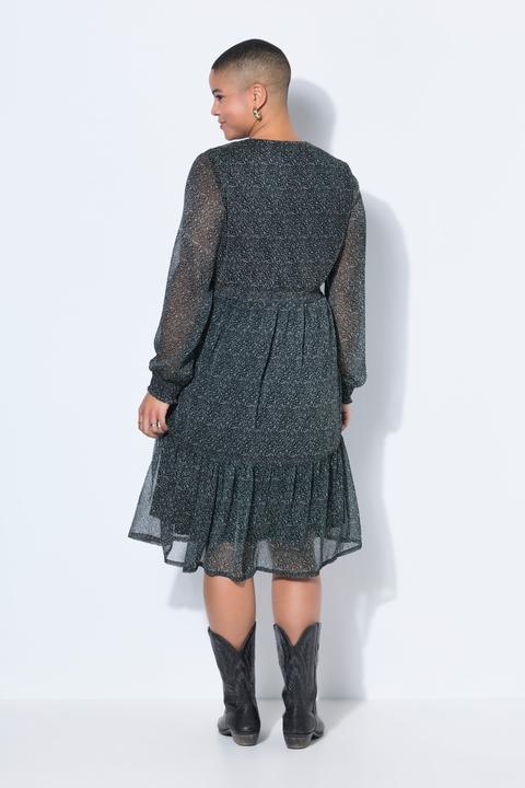 Image du produit Studio Untold Robe midi évasée, doublure et micro-motif (46, 48)