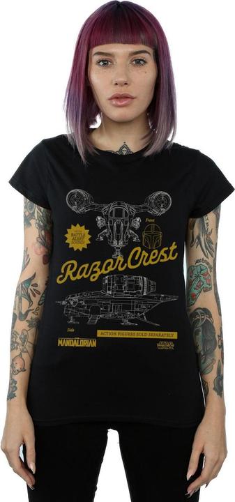 Immagine prodotto Star Wars The Mandalorian The Razor Crest Maglietta Donna (XXL)