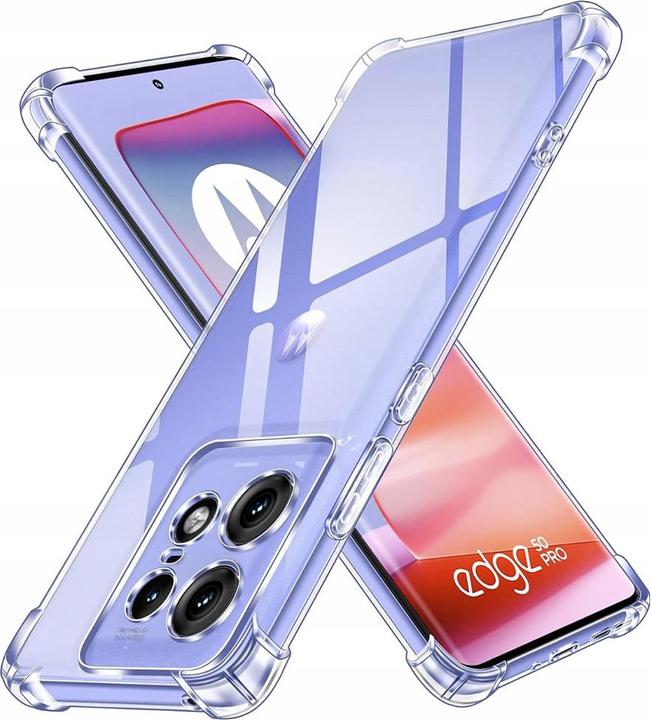 Produktbild Techsuit - Shockproof Clear Silicone - Motorola Edge 50 Pro - Clear (Motorola Edge 50 Pro)
