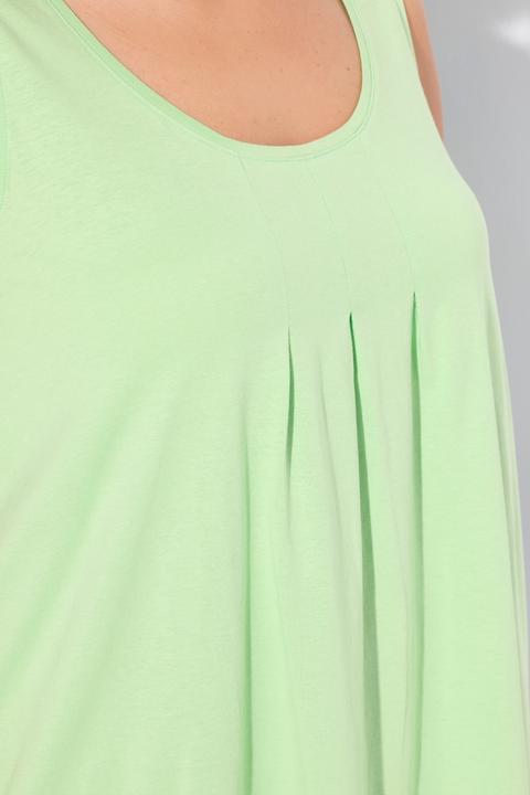 Produktbild Ulla Popken Top, Zierfalten, A-Linie, Rundhals, ärmellos, Modal (54)