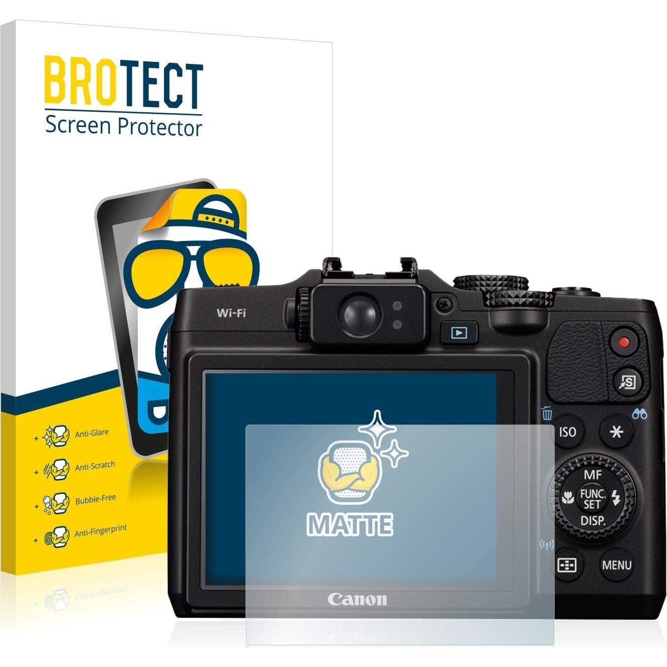 BROTECT Entspiegelungs-Schutzfolie Displayschutz Matt (Displayschutz, PowerShot G16), Kameraschutz