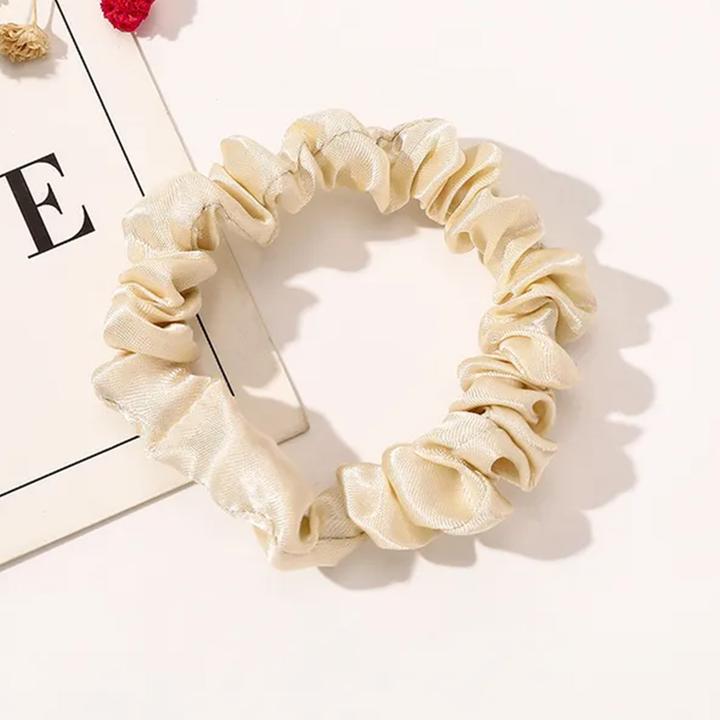 Immagine prodotto Avizar Plissierter Satin-Haargummi (Elastico per capelli)