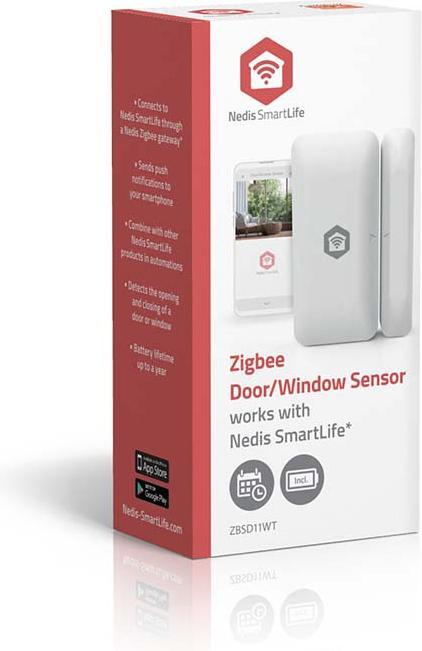 Actual product image Nedis SmartLife Tür-Fenster-Sensor | Zigbee 3.0 | Batteriebetrieben | Android™ / IOS | Weiss