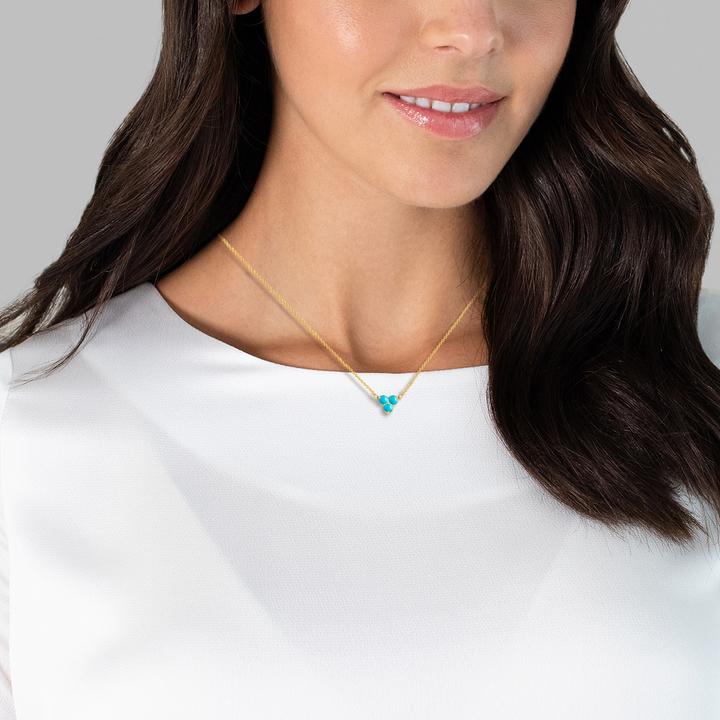 Produktbild Glanzstücke München Damen Sterling Silber Türkis (rek.) gelbgold 40,0 cm Basiskette + 5,0 cm Verlängerung - 28497 (Sterling Silber, 40 - 45 cm)