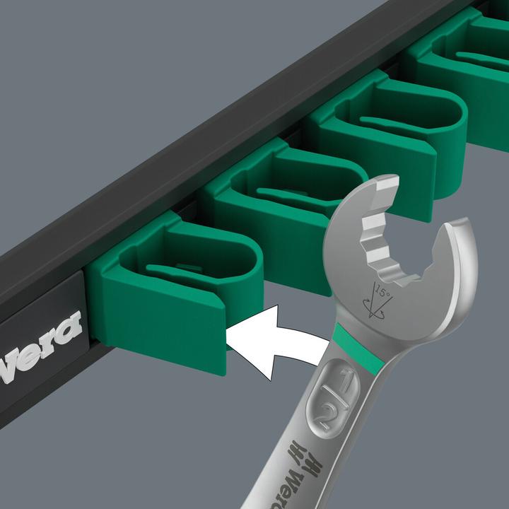 Actual product image Wera 9642 Magnetic rail 6003 Joker Imperial 1 (1/2", 9/16", 3/4", 5/16", 5/8", 11/16", 7/16", 3/8")