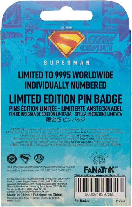 Immagine prodotto Fanattik Superman 2025 Ansteck-Pin Daily Planet