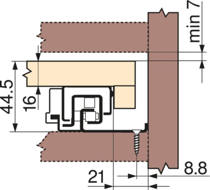 Image du produit Blum 760H4000SU ZN sorti tot.BLMT S,40kg,ln40