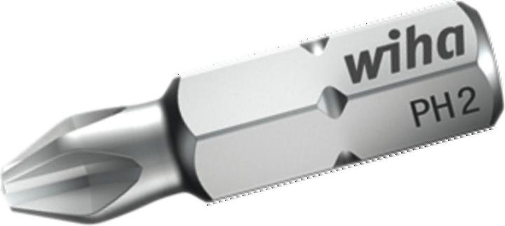 Produktbild Wiha Bit Standard 25 mm Phillips 1/4" (01657) PH1 (Kreuz Phillips PH)