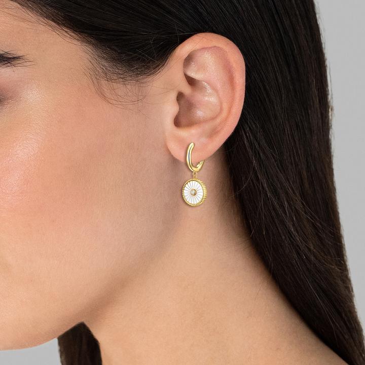 Produktbild Glanzstücke München Damen Sterling Silber Zirkonia Perlmutt gelbgold - 29027 (Sterling Silber)