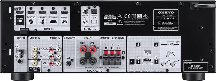 Actual product image Onkyo Tx-Sr373 (5.1 channels, FM)