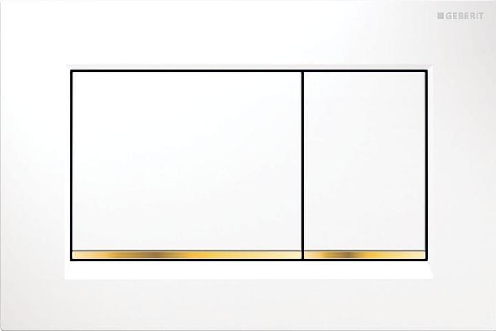 Geberit Bettigungsplatte Sigma 30 wei/vergold/wei 115.883.KK.1