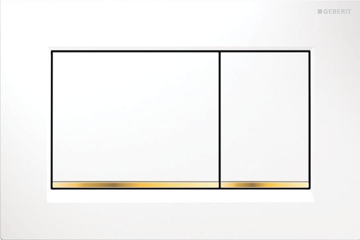 Geberit Bettigungsplatte Sigma 30 wei/vergold/wei 115.883.KK.1