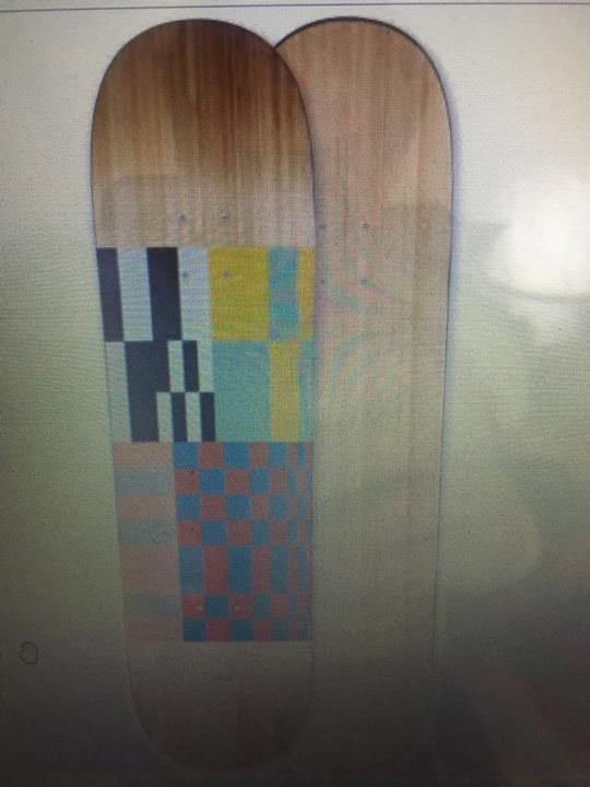 Actual product image Globe Skateboard G3 Check, Please 8.375" -Bamboo/Turbo - Deck Only 2023 (8.38")