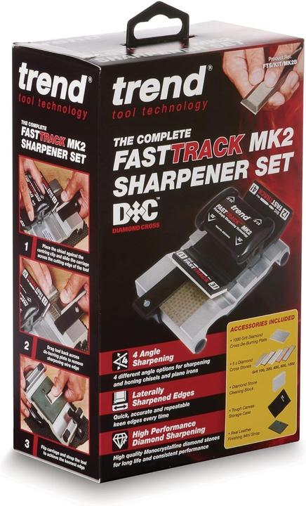 Actual product image Trend Fast Track MK2 Sharpener Kit with Constant Angle for Tool Longevity, Diamond Sharpening