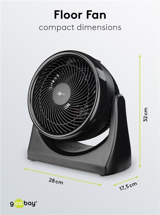 Produktbild Goobay 22,90cm (9") Bodenventilator (60 dB)