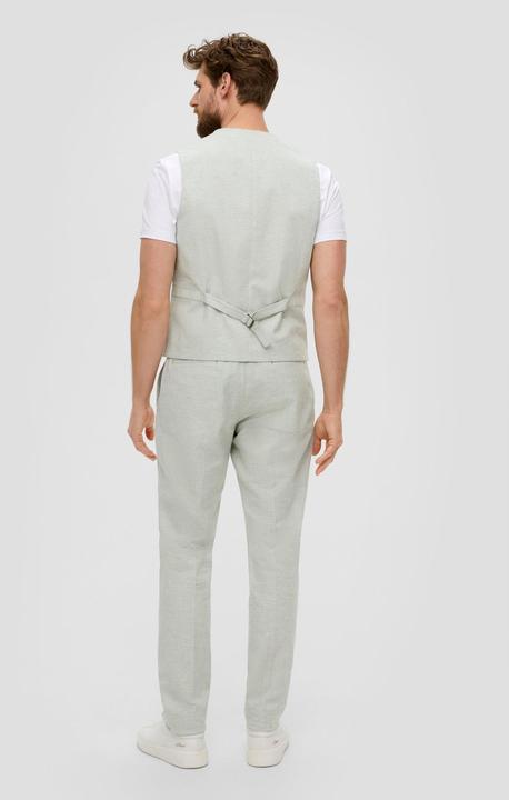 Actual product image S.Oliver Indoor-Weste s.O PURE: Anzugweste aus Leinenmix (50)