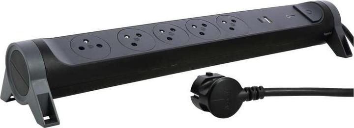 Image du produit Legrand Przedłużacz 5x2PZ +USB A/C 1,5m czarny (1.50 m)