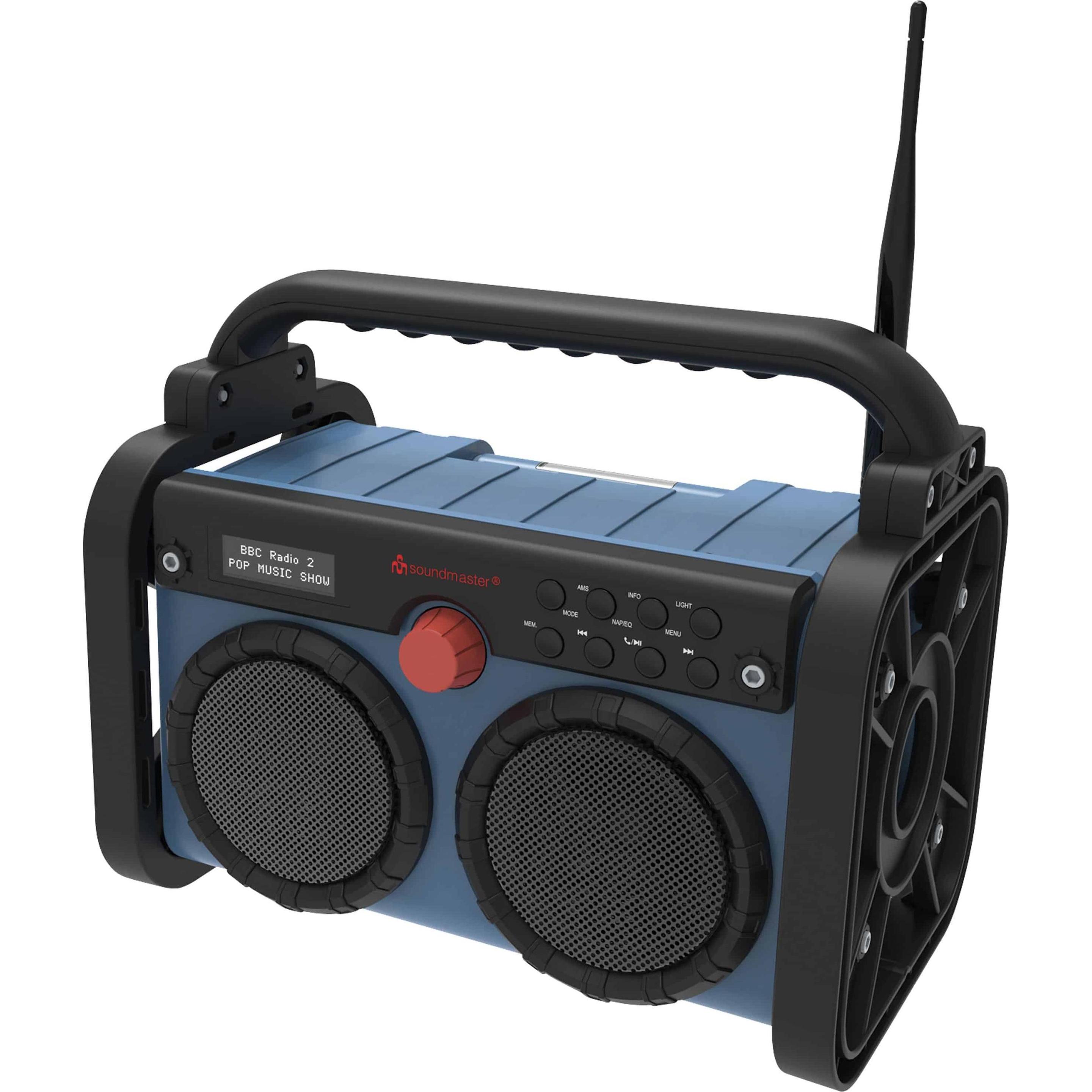 Soundmaster DAB85BL (DAB+, FM, Bluetooth), Radio, Blau, Schwarz