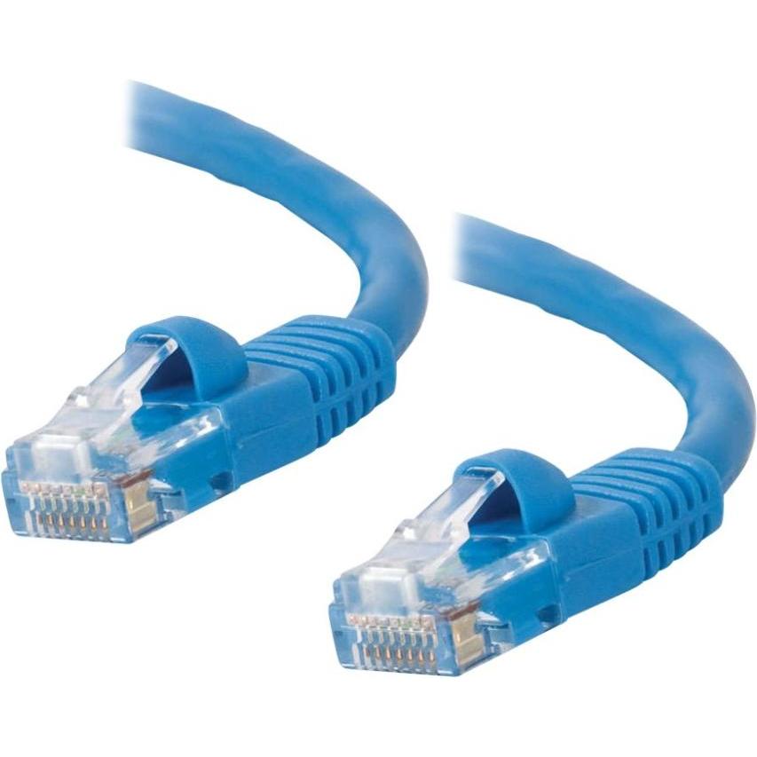 C2G Kabel / 10 m Mlded/Btd Blue CAT5E PVC UT (UTP, CAT5e, 10 m), Netzwerkkabel