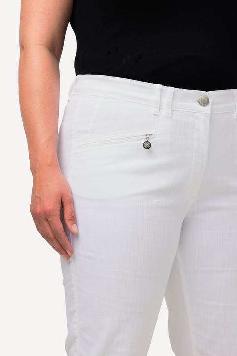 Produktbild Ulla Popken Hose Mony, wadenlang, Zipptaschen, Stretch (52)