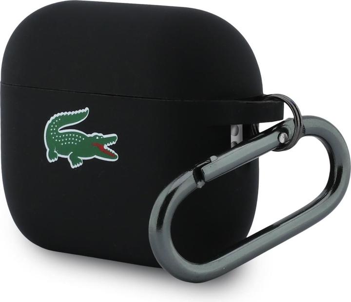 Actual product image Lacoste Case Silicone Croc Logo AirPods Pro 3 black (Headphone sleeve)