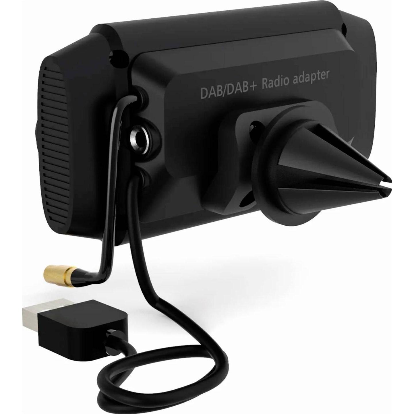 Albrecht DR55 DAB+ Autoradio-Adapter, Walkie-talkie, Nero